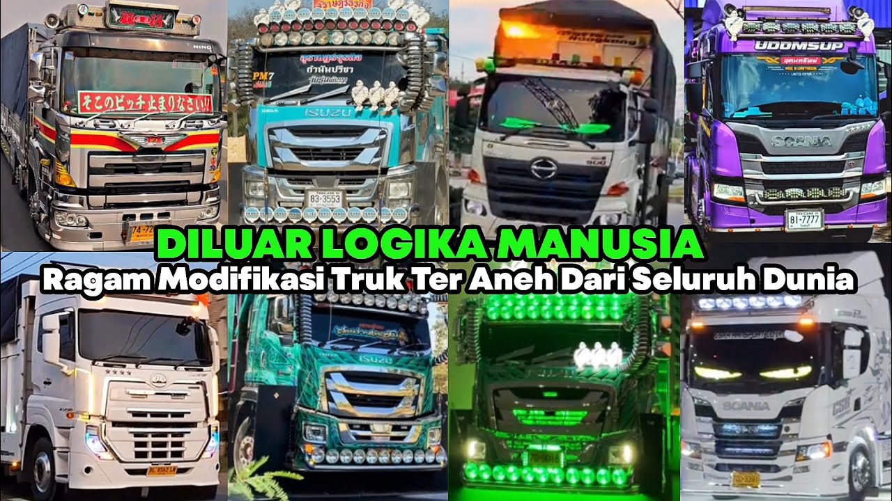 MODIFIKASI TRUK TER ANEH‼️DARI SELURUH PENJURU DUNIA KONSEP BAK TRUK MIRIP ELIEN DI TV