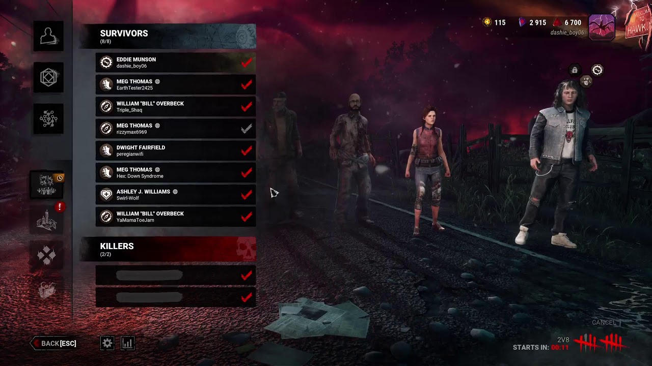playing dead by daylight as Eddie Munson from Stranger Things