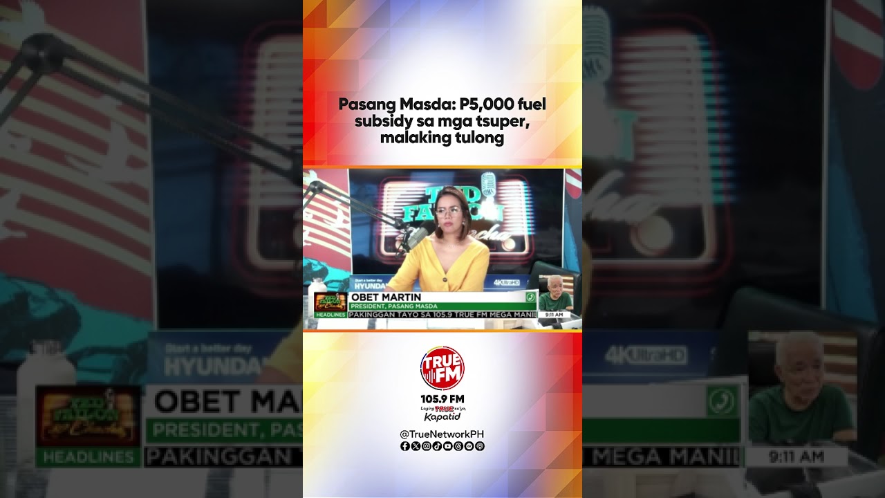 Pasang Masda: P5,000 fuel subsidy sa mga tsuper, malaking tulong | Ted Failon & DJ Chacha