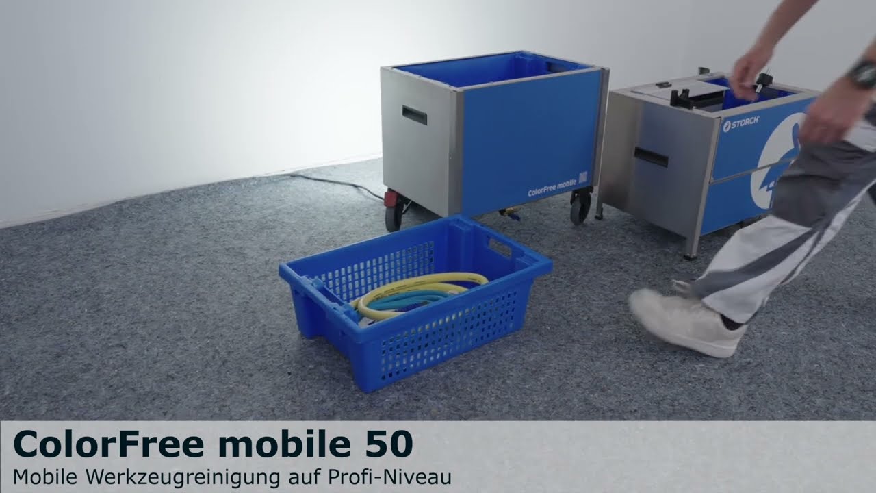 STORCH ColorFree mobile - Einrichtung der mobilen Reinigungsanlage für Werkzeug und Schmutzwasser