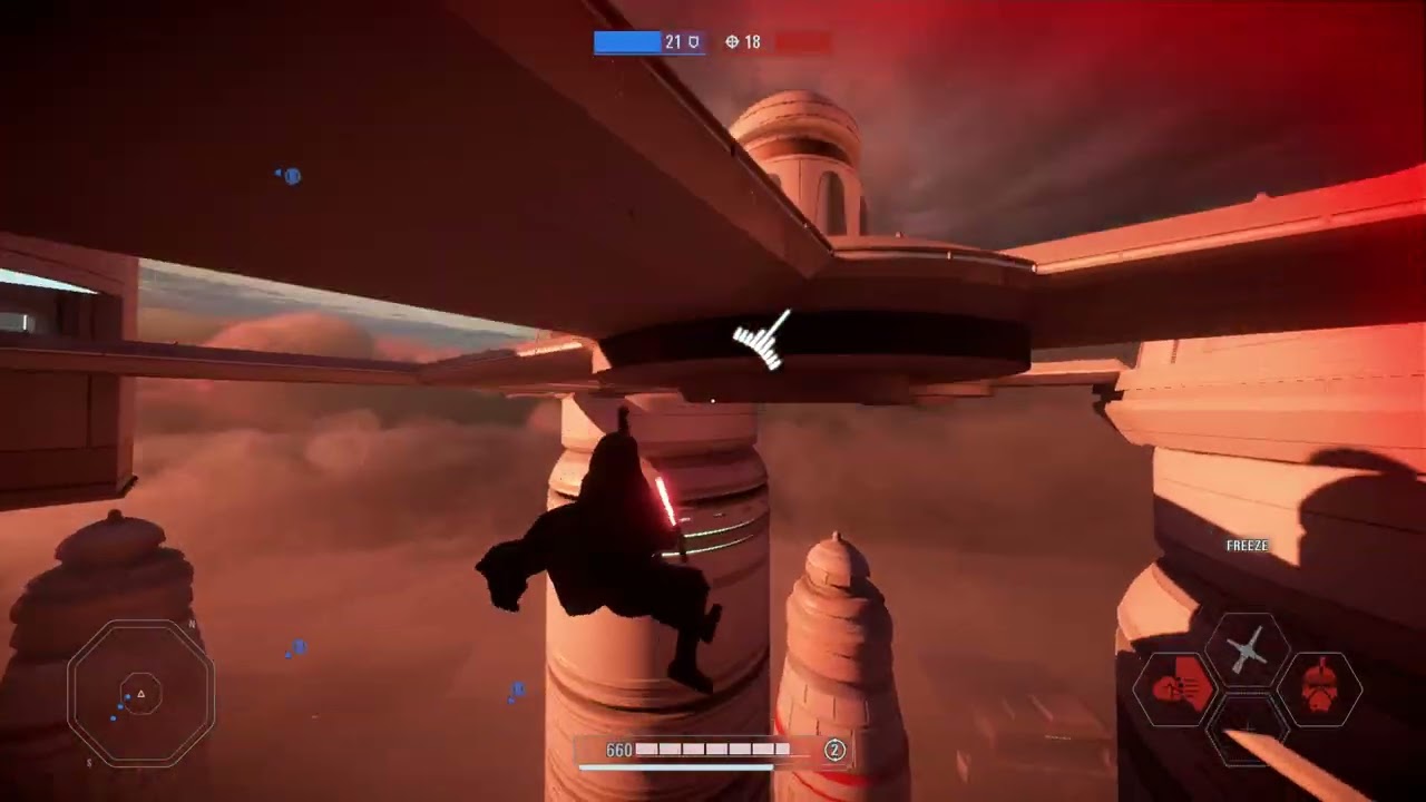 Kylo Ren Locks In When Faced By Ledging Tryhards | #starwars #battlefront2 HvV #gameplay