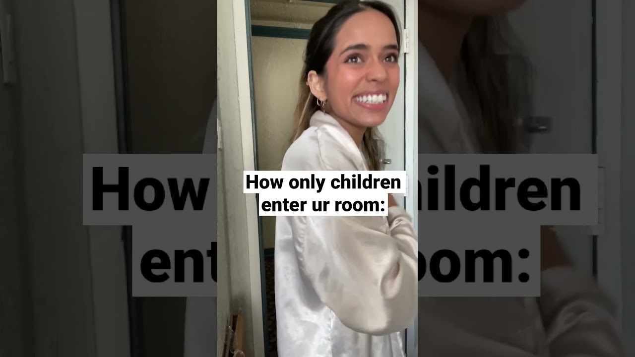POV: An only child enters ur room vs. A sibling enter ur room 🤣 #skit #relatable #shorts