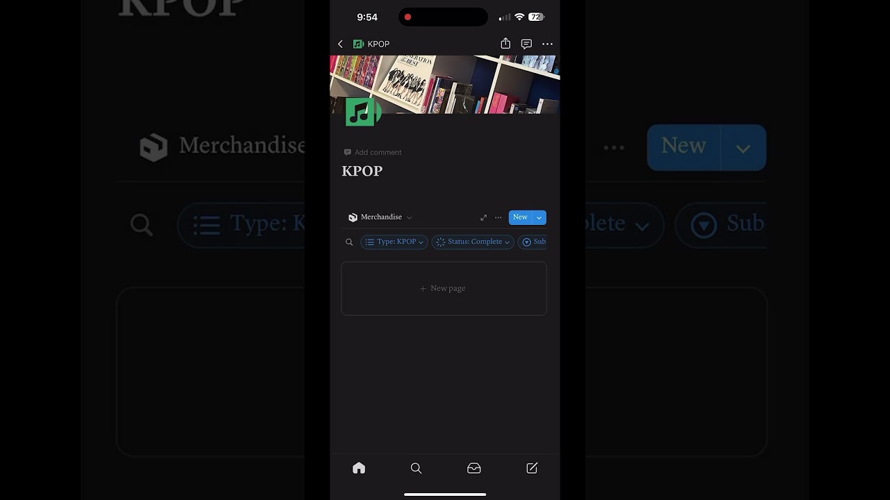 K-pop Notion Collection Update #kpop #notion #collection #viralshorts
