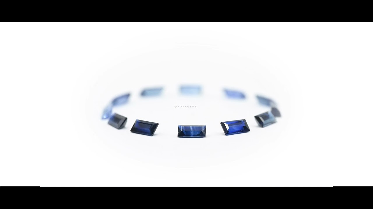 Baguette Blue Sapphire Melee Gems