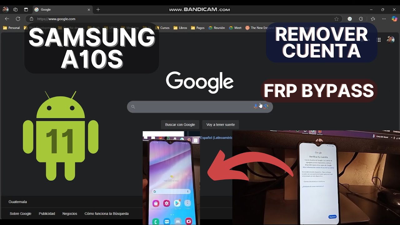Eliminar cuenta Google SAMSUNG A10s | SM-A107M | Android 11 | FRP Bypass