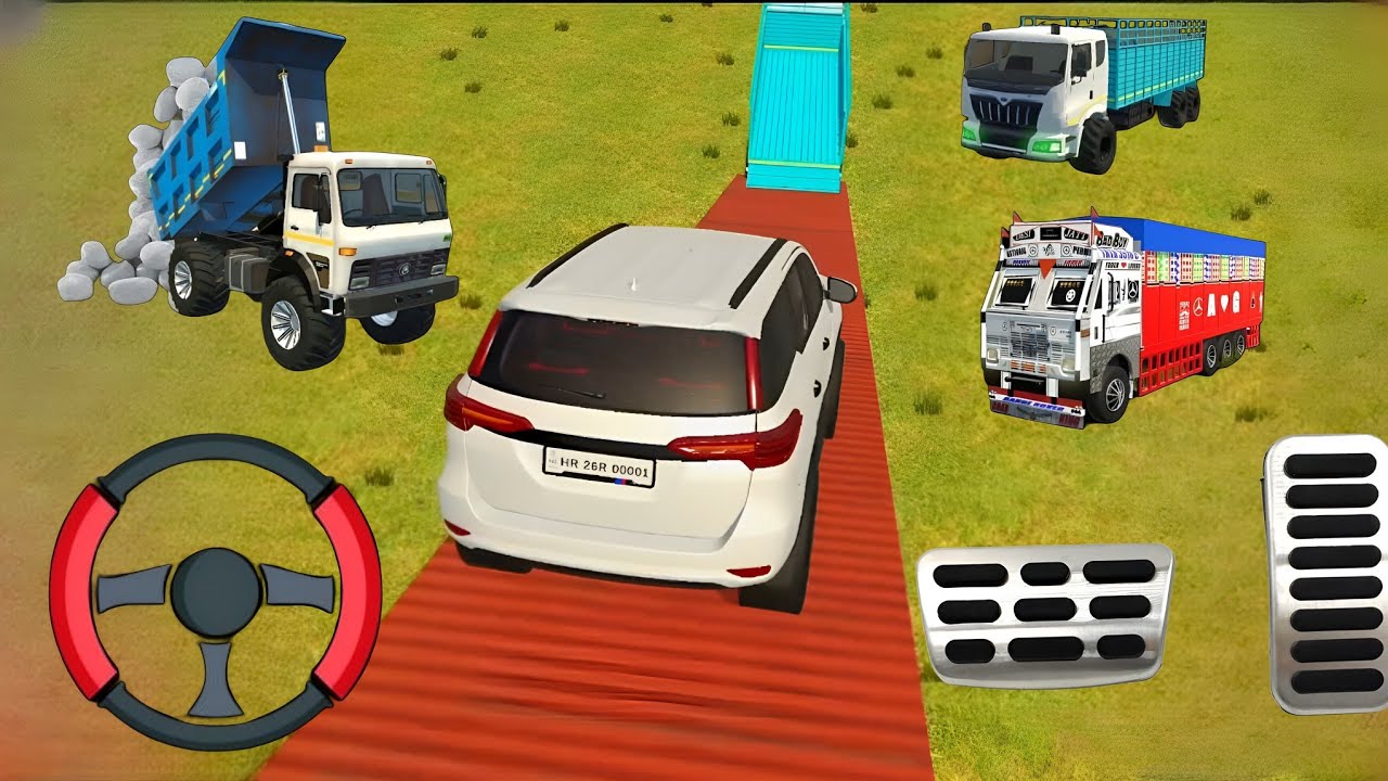 🚒 Drive JCB and Unloading Stone FromDumper in Game | Gadi Wala Game
