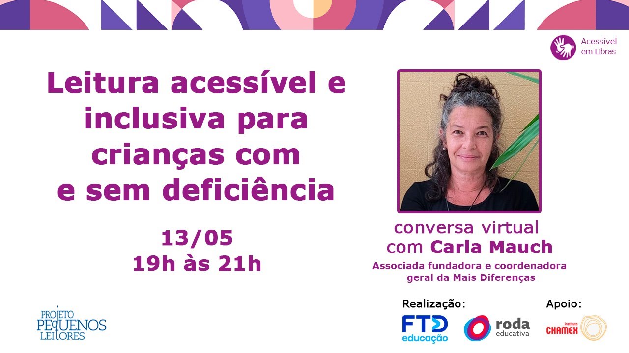 Leitura acessível e inclusiva para crianças com e sem deficiência