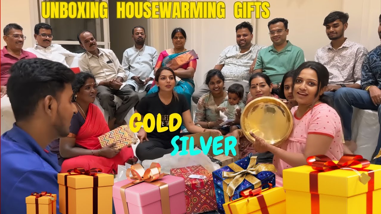 Housewarming Gift Unboxing 💫 Gold, Silver to Thoughtful Surprises! #unboxingvideo  #kannadavlogs 