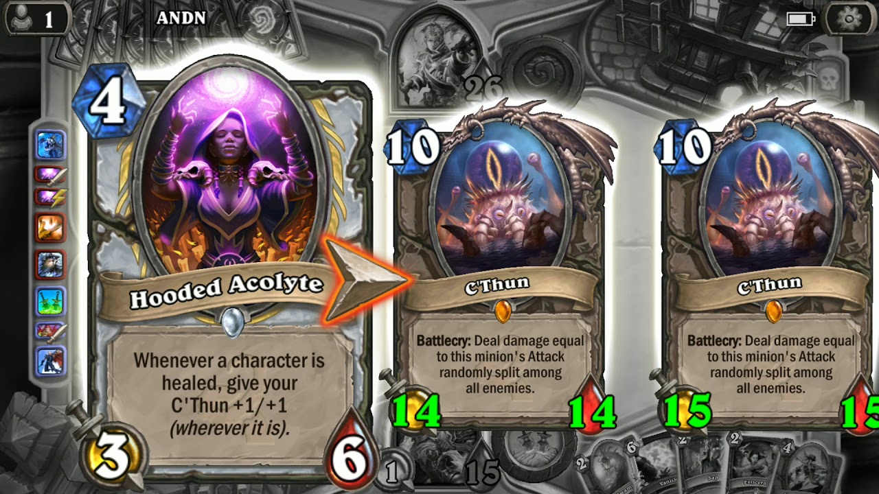 Kingsbane Mill Rogue vs C'Thun Priest #1 (Hearthstone KnC)