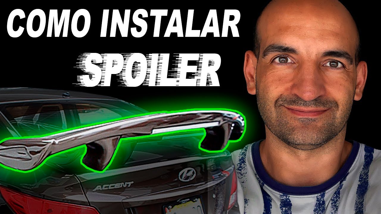 Como instalar spoiler de dos puntos en un Hyundai Accent