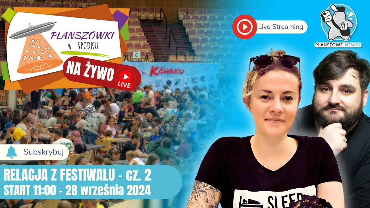 Planszówki w Spodku 2024 || Relacja || cz. 2 - budynek Spodka || Live PN