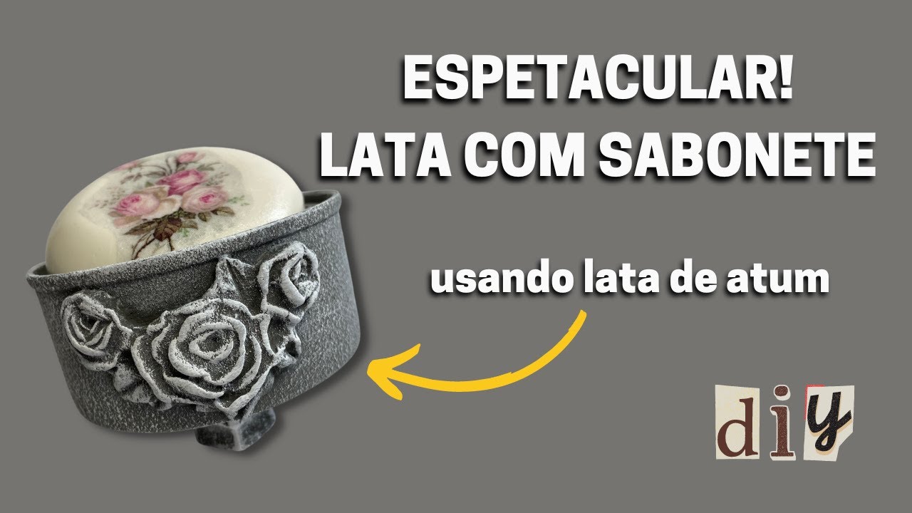 Fica INACREDITÁVEL, fiz usando lata de atum! Tania Marquato