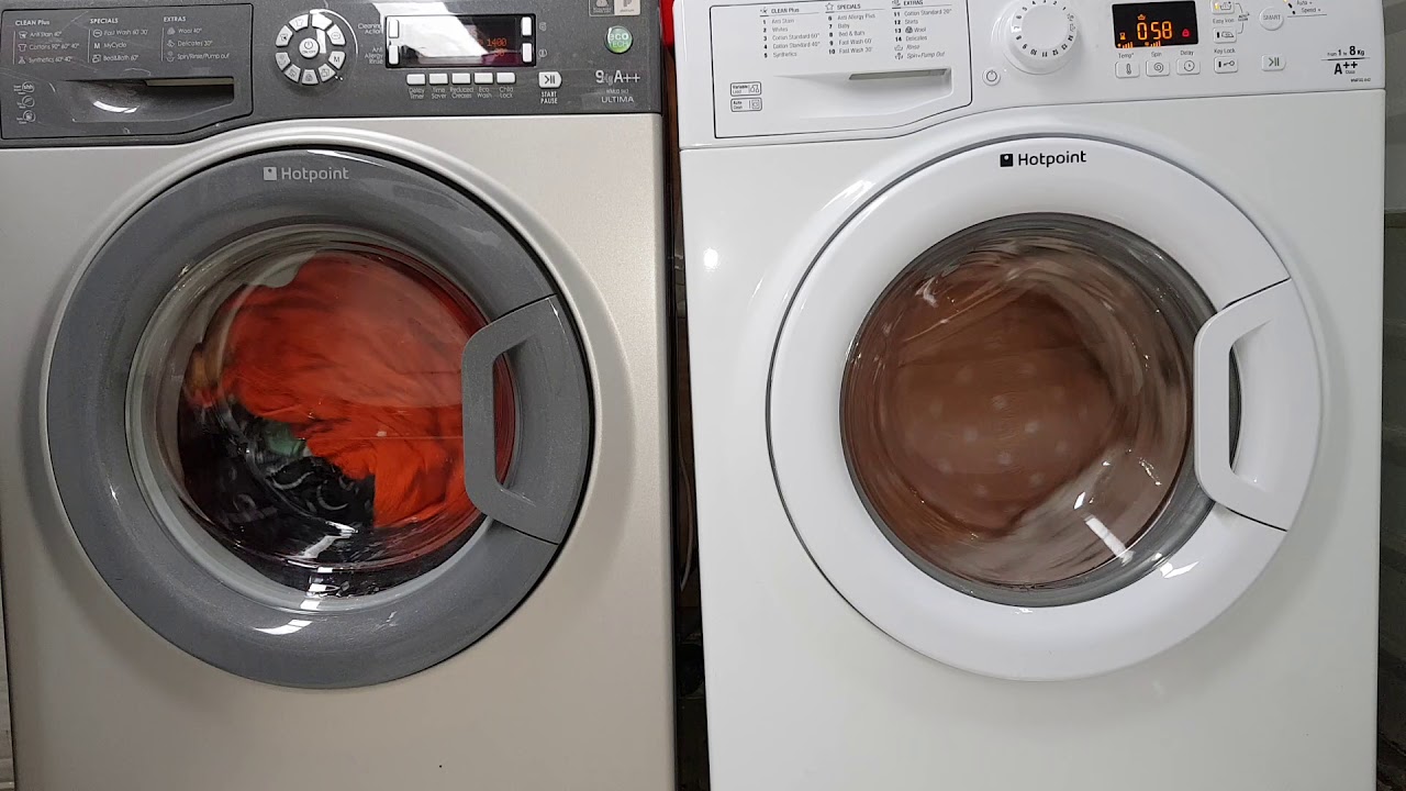 Hotpoint vs Hotpoint - Cotton 90c performance+/ super wash, extra rinse - 5/7