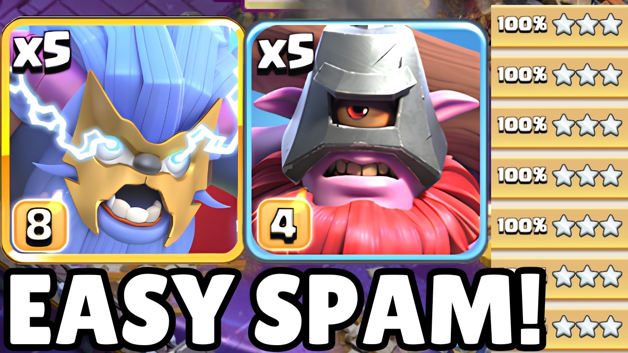 The EASIEST Spam Army at TH18! Just Spam & Triple