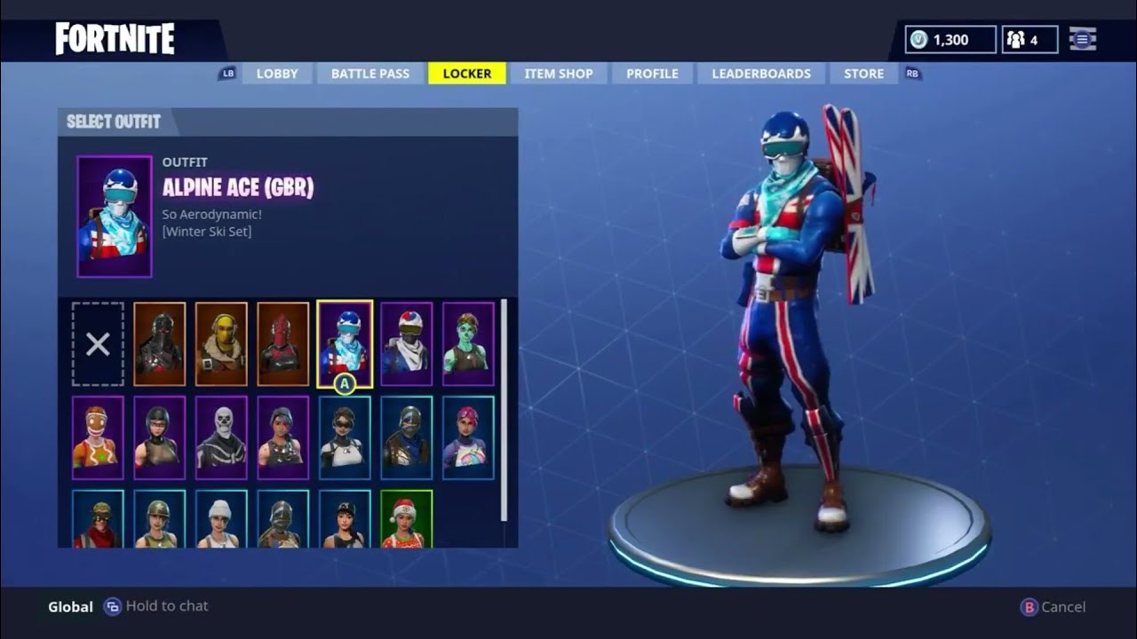 Fortnite Locker Showcase