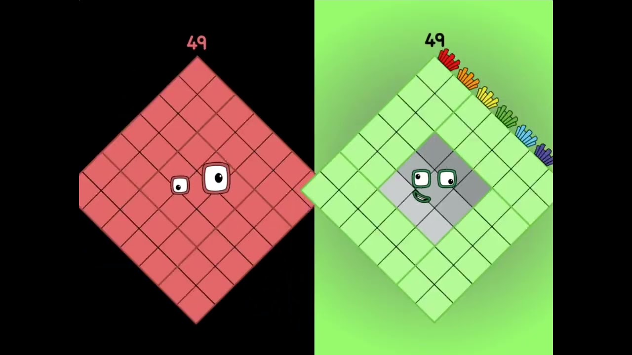 Uncannyblocks band remastered (1-100) Uncanny Vs normal 
