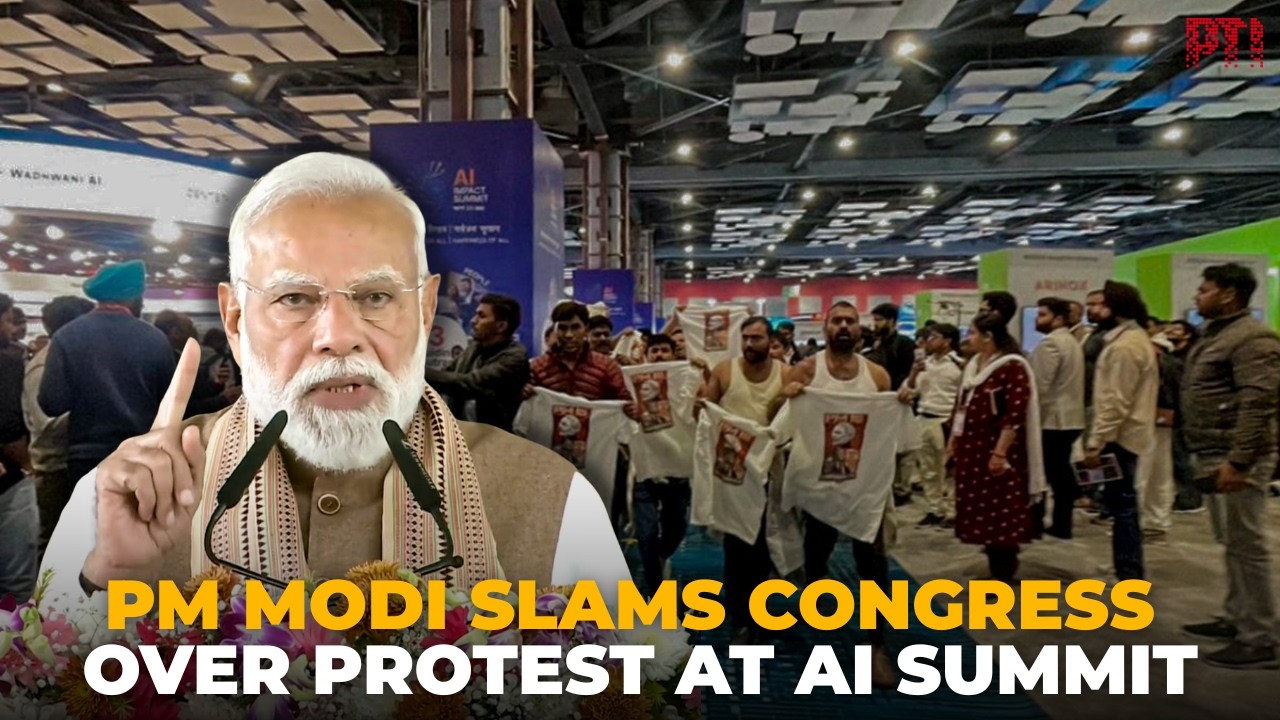 PM Modi attacks Congress over protest at AI Summit, remarks at Meerut rally