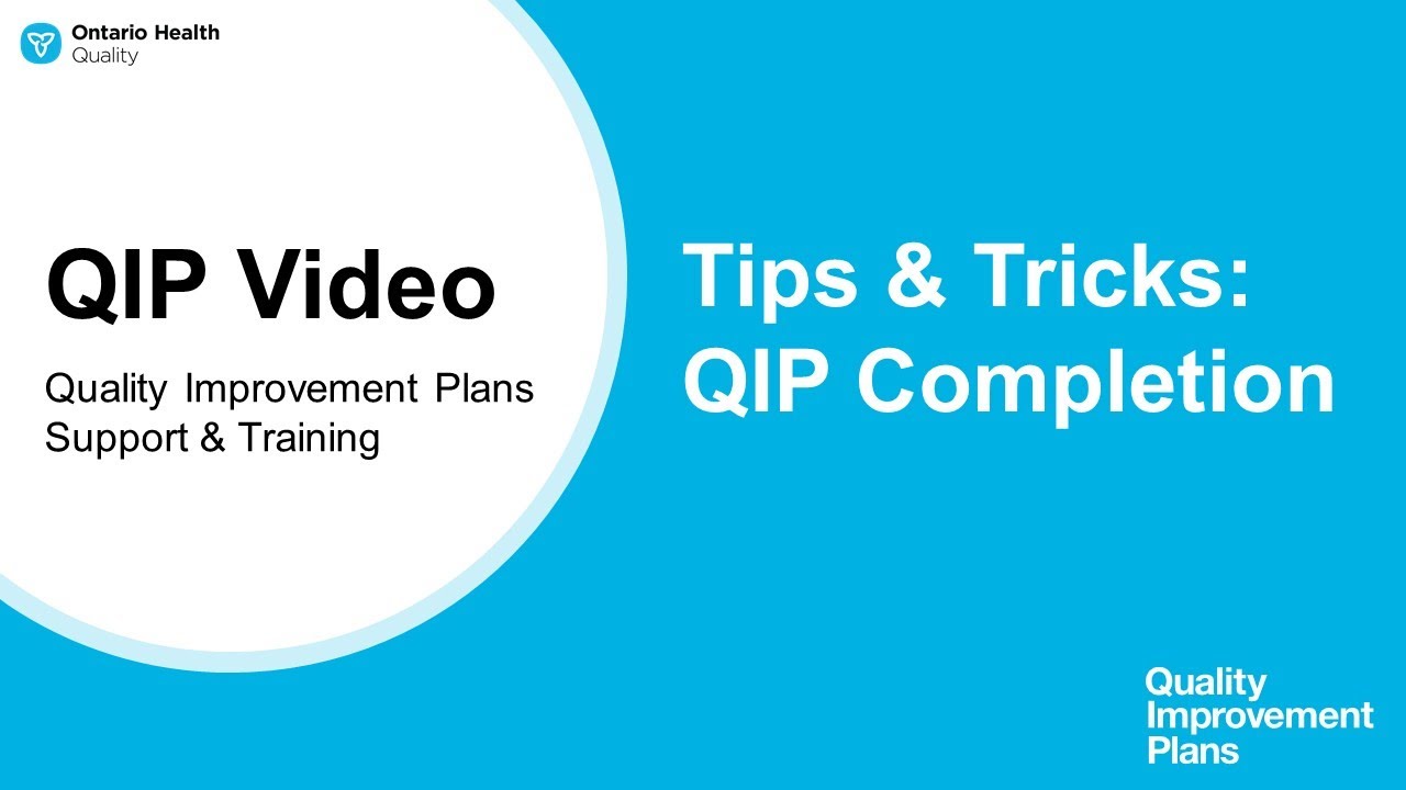 QIP  Completion Tips and Tricks