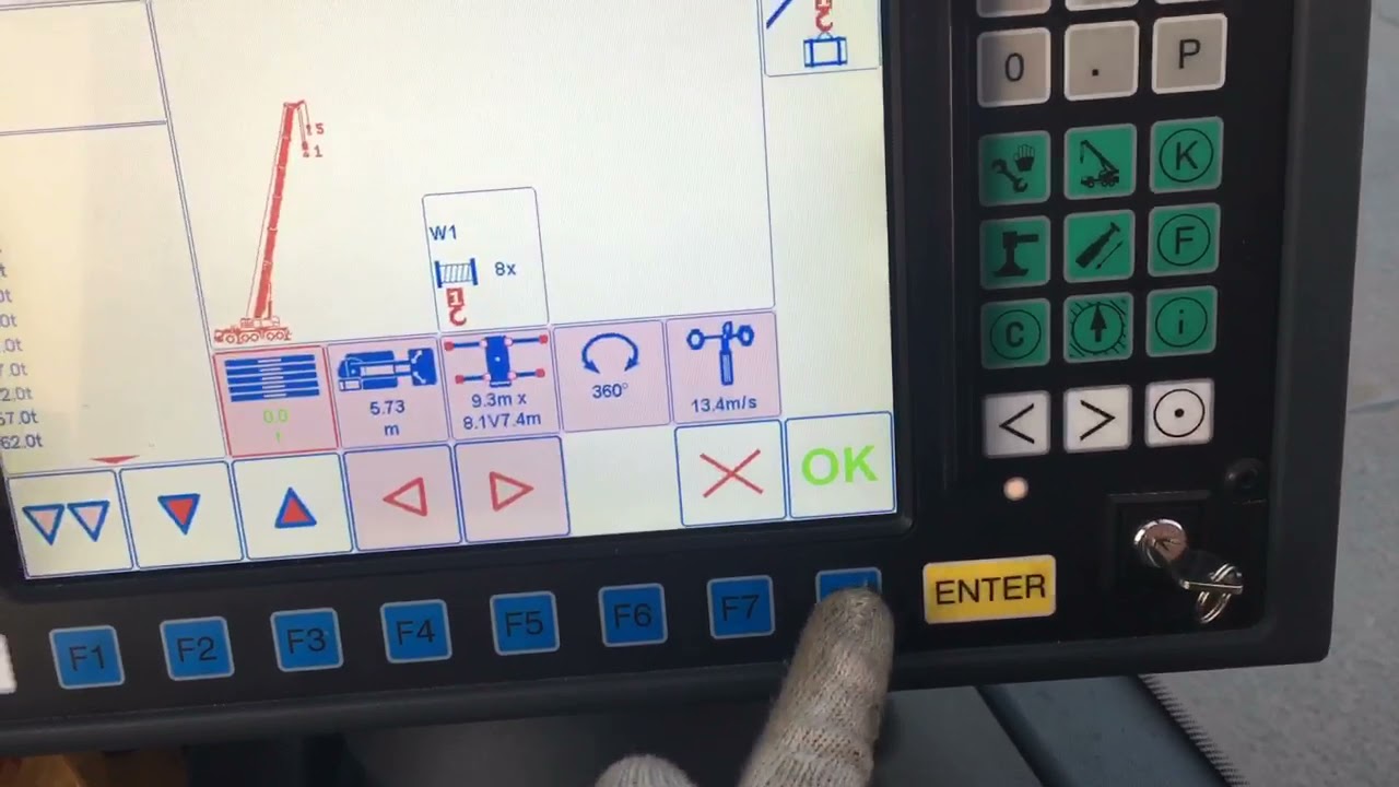 How to down Counterweight,Using Control Unit of Liebherr crane 230 tons.