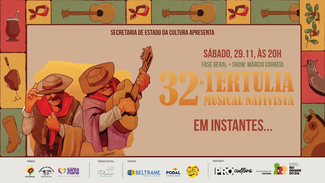 32ª Tertúlia Musical Nativista -Dia 2 - 29-11-2025