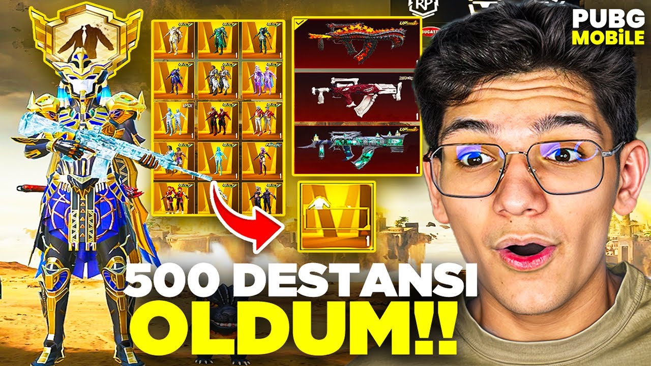 1.000.000 UC DEĞERİNDEKİ TAKİP&Ccedil;İMİN HESABINI 500 DESTANSI YAPTIM - PUBG MOBİLE