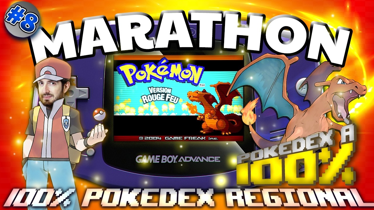 🔥POKEMON ROUGE FEU sur CARTOUCHE GBA 🔥 On fait le 100% POKEDEX!