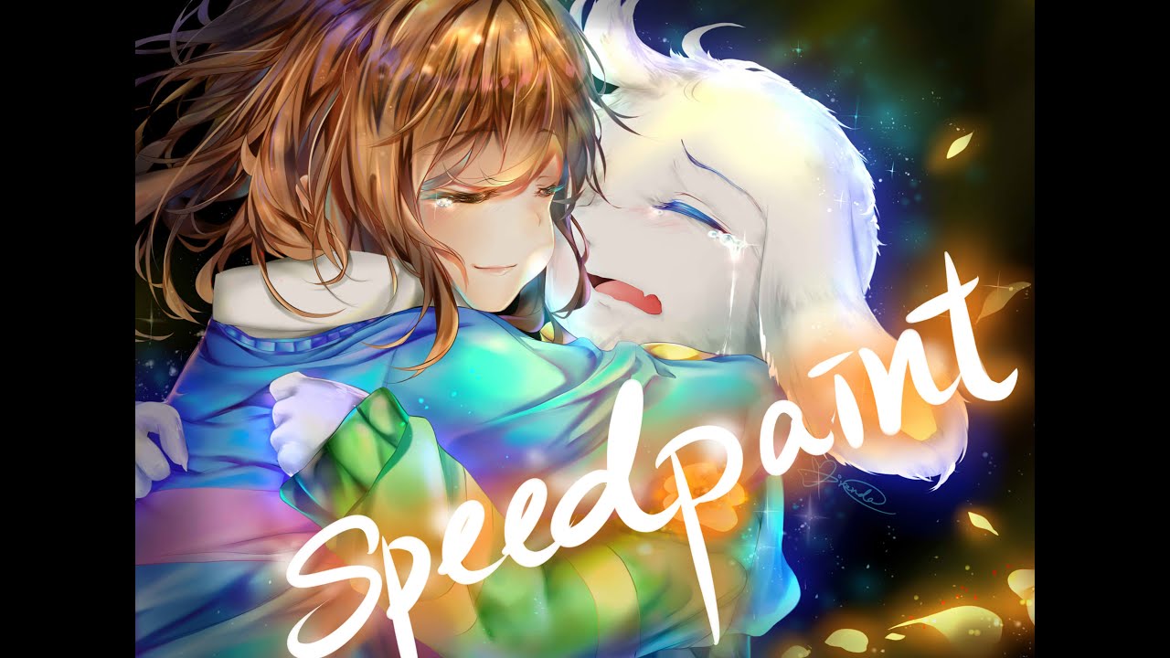 [Speedpaint] UNDERTALE - Comforting Asriel