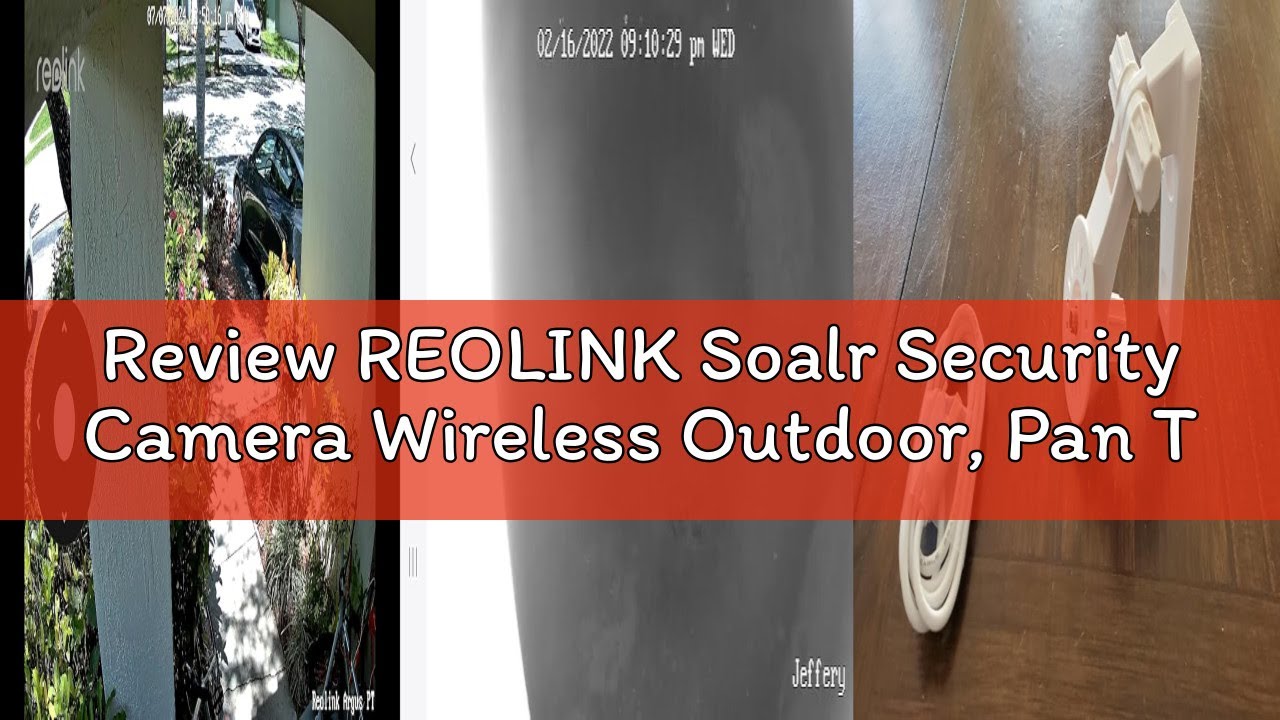 Review REOLINK Soalr Security Camera Wireless Outdoor, Pan Tilt with 360° Panoramic View, 2K+ Color