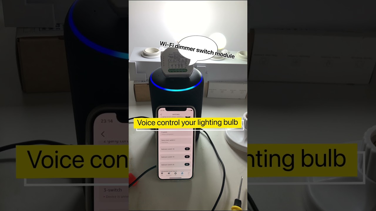 #alexa #alexaecho #voicecontrol #smartswitchmodule #smartswitch #smartlighting give voice command
