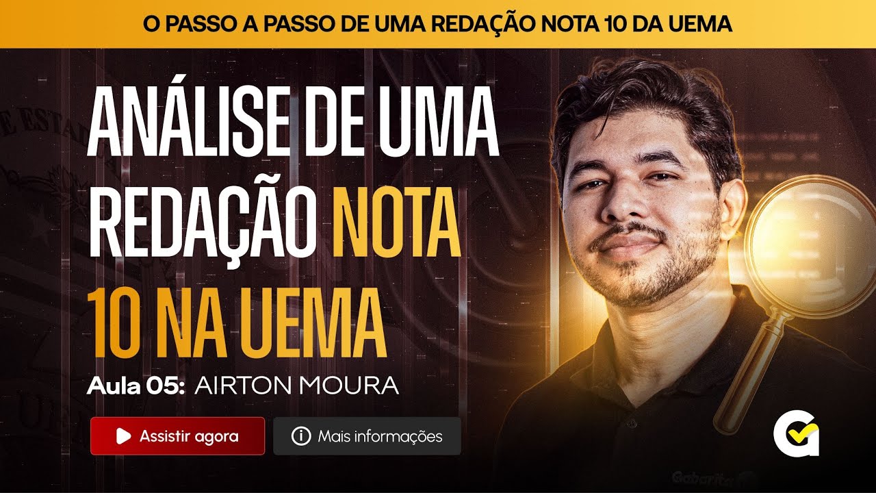 An&aacute;lise de uma reda&ccedil;&atilde;o NOTA 10 na UEMA.