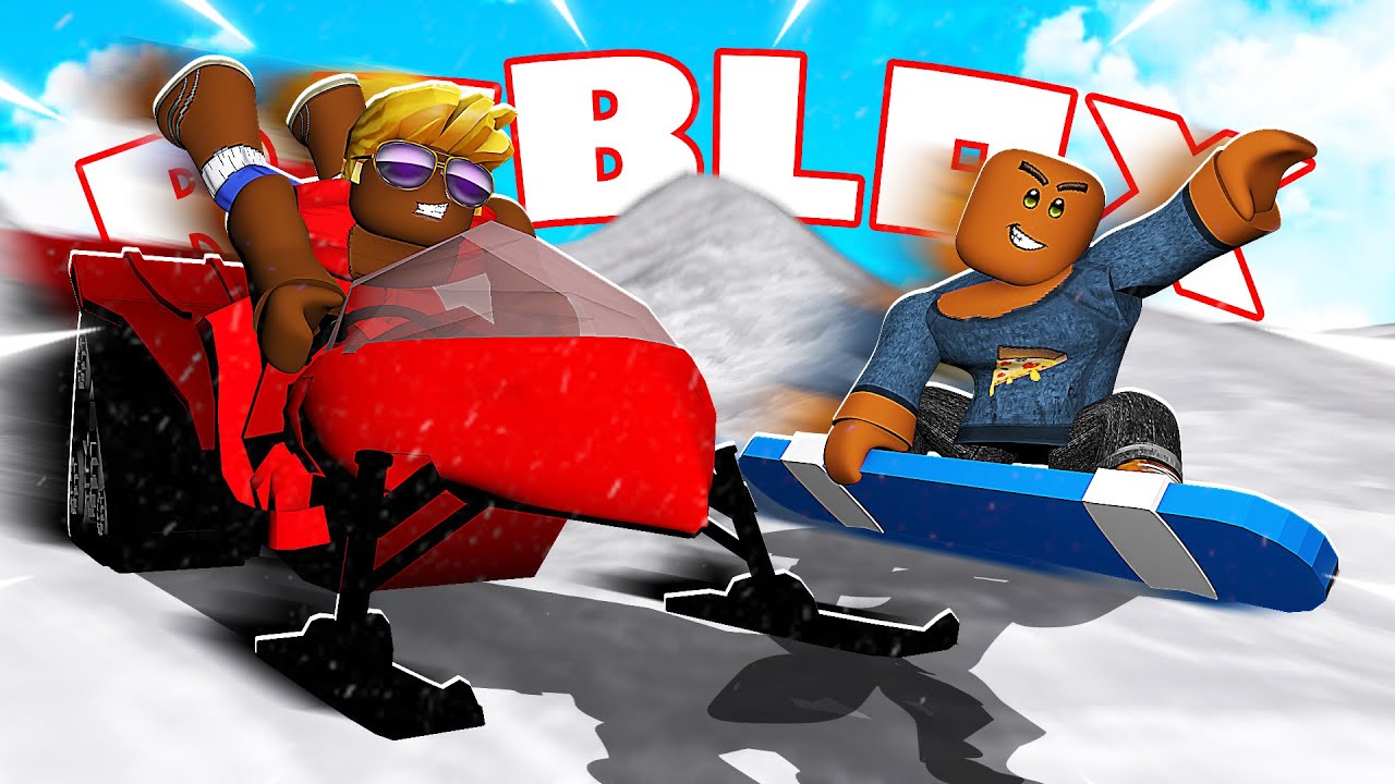 ❄️ CARRERAS EN LA NIEVE DE ROBLOX LIVETOPIA con Massi y Elyas 😂