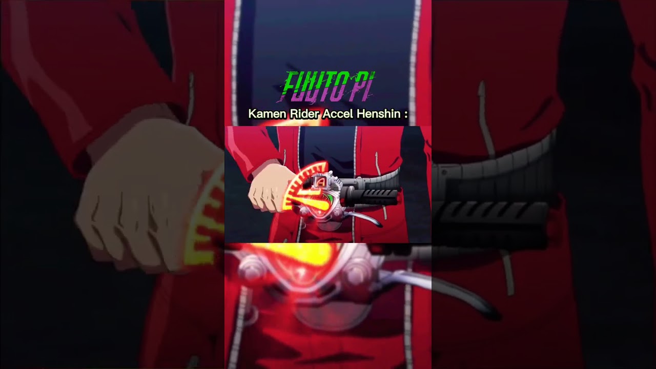 Kamen rider Accel Henshin #kamenrider #kamenriderw #kamenrideraccel #supersentai #anime #manga #yes