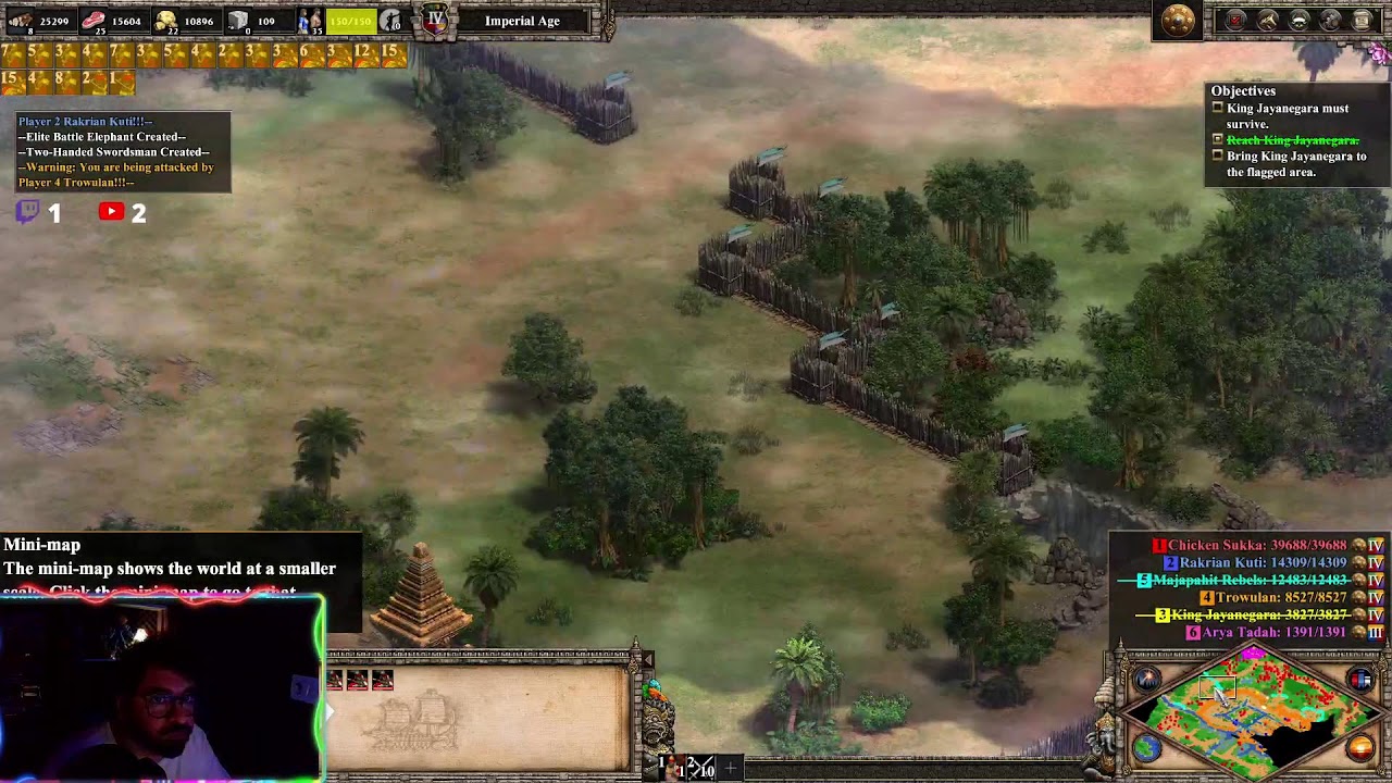 Today I will win this Mission - Gajah Mada #2 Fondations- AGE OF EMPIRES 2