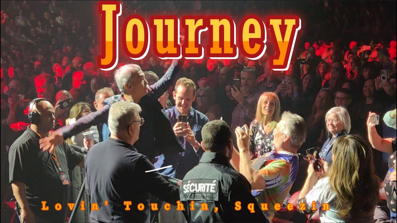 Journey  lovin touchin squeezin - Arnel going into crowd Montreal 2026
