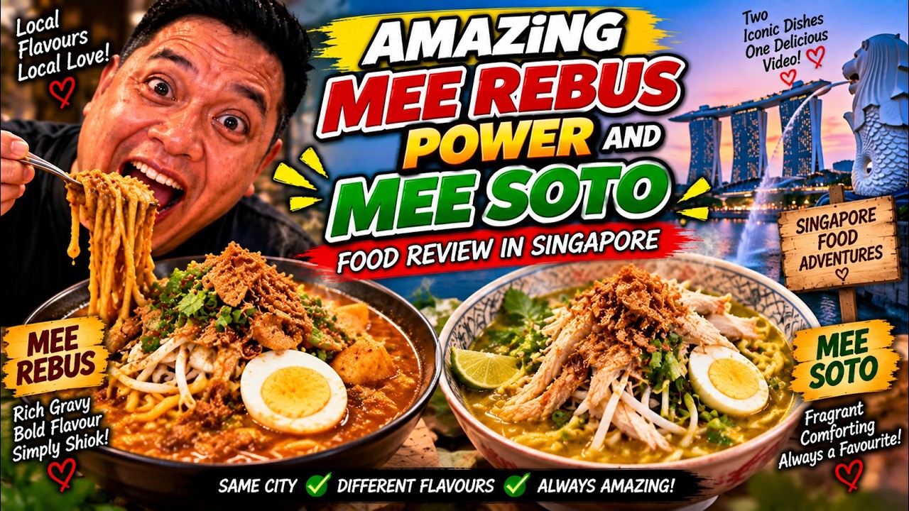 Amazing Mee Rebus Power and Mee soto  Food Review in Singapore