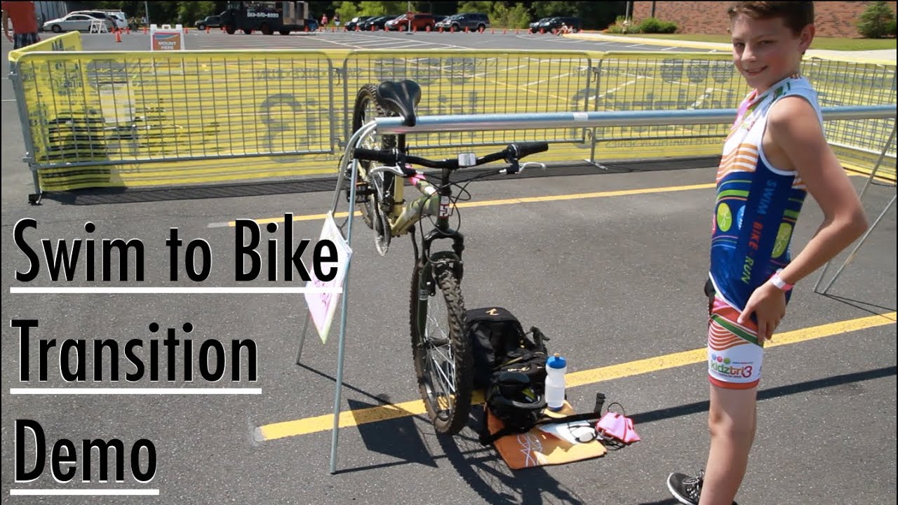 Triathlon Transition Demonstration for Youth and Junior Kid Triathletes