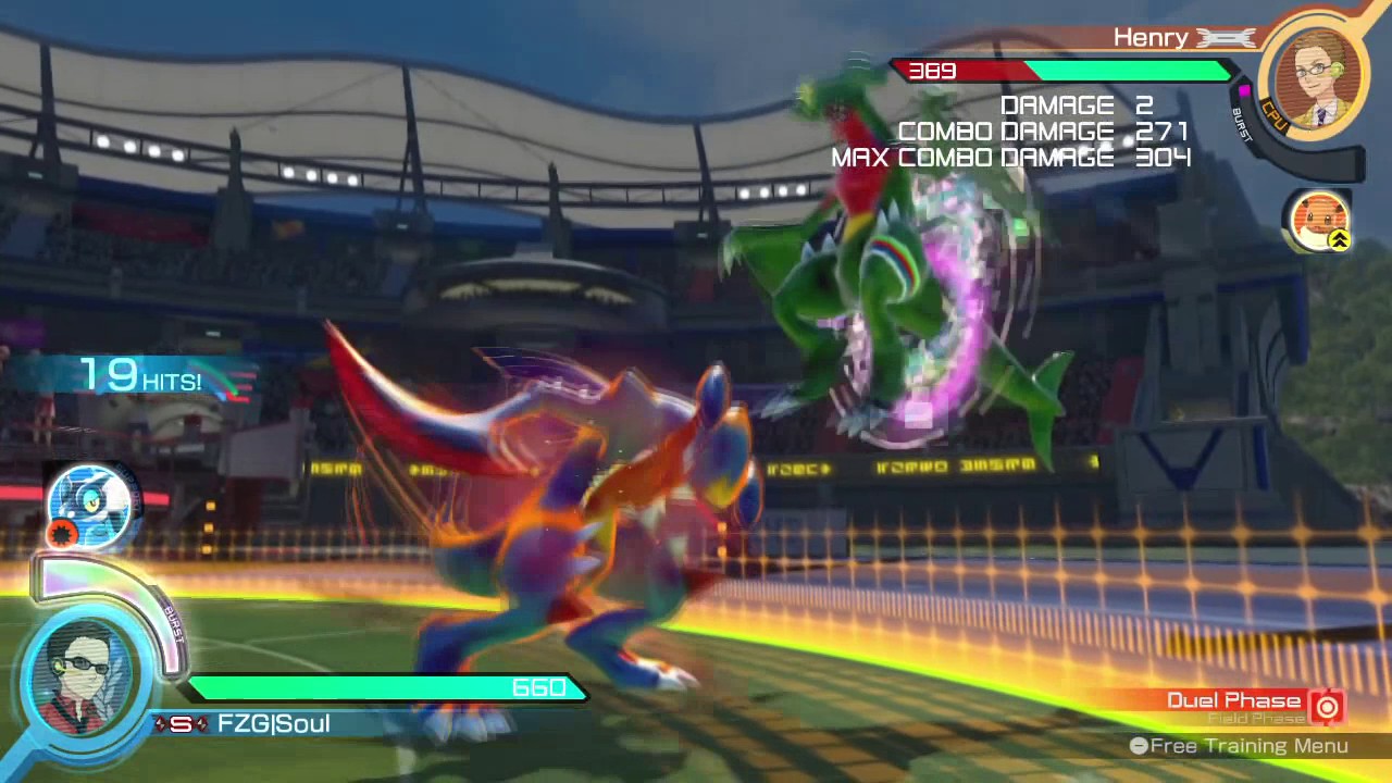Garchomp Corner Carry Mid Screen Combo (290 Damage)