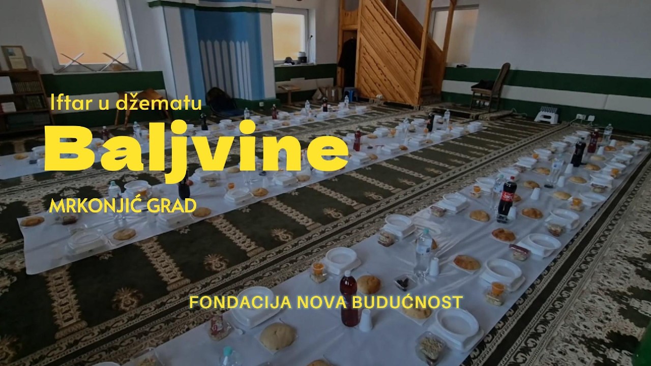 Iftar u džematu Baljvine, Mrkonjić Grad - Osmijesi djece i lijepo druženje