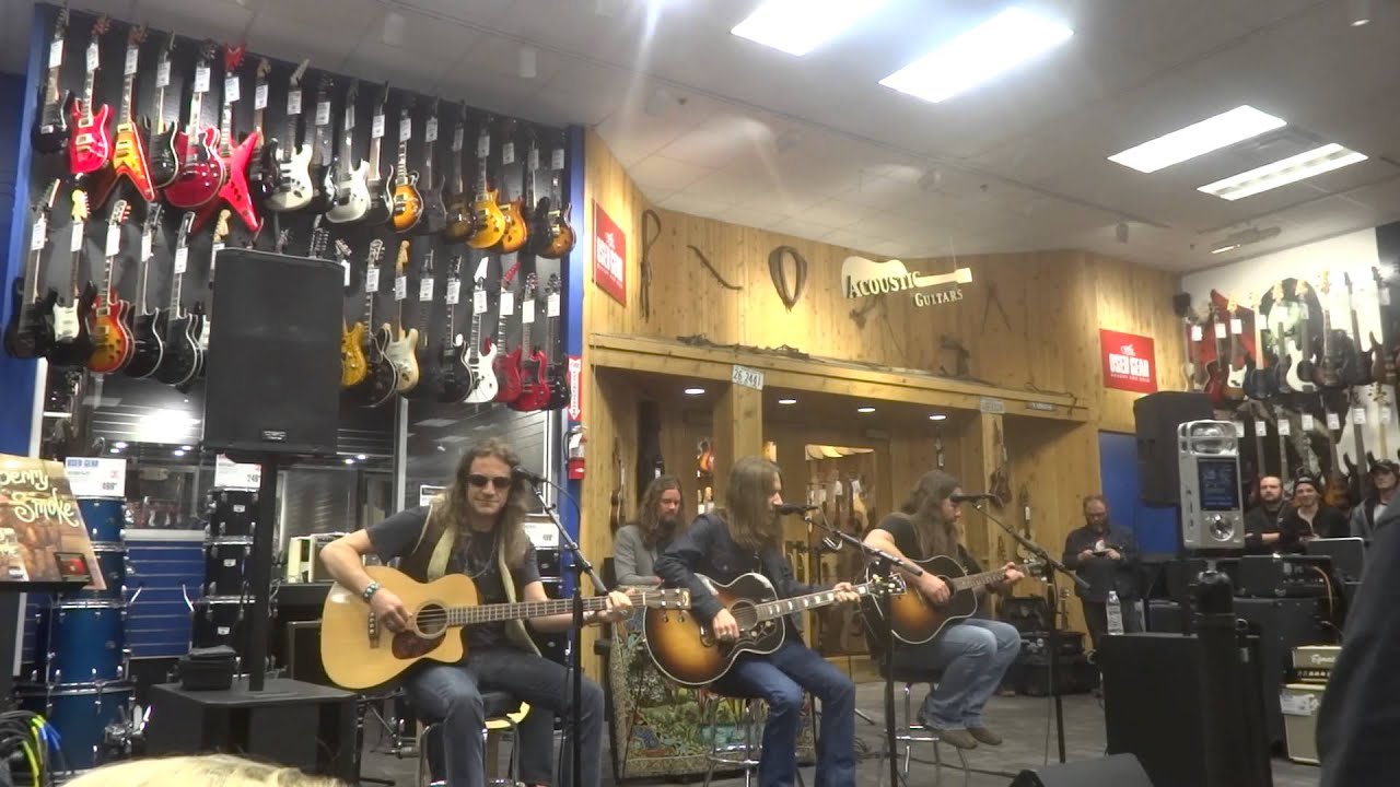 Blackberry Smoke acoustic show @ Guitar Center Columbus,OH 4-11-15