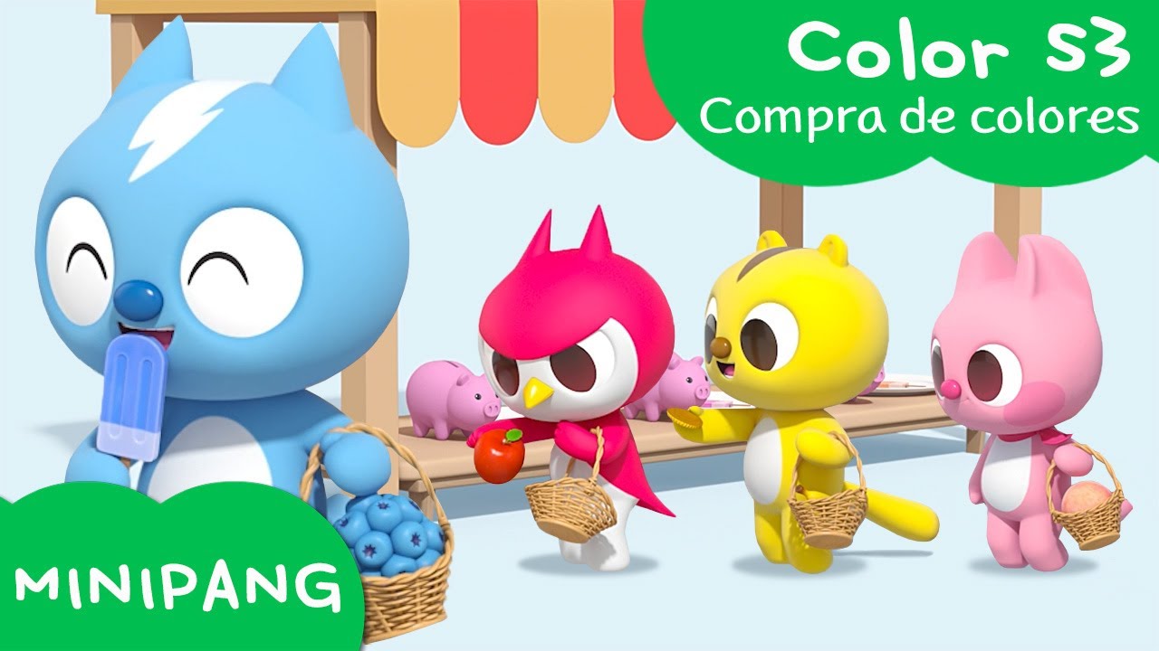 Aprende las colores con MINIPANG | color S3 | Compra de colores 🌈 | MINIPANG TV 3D Play