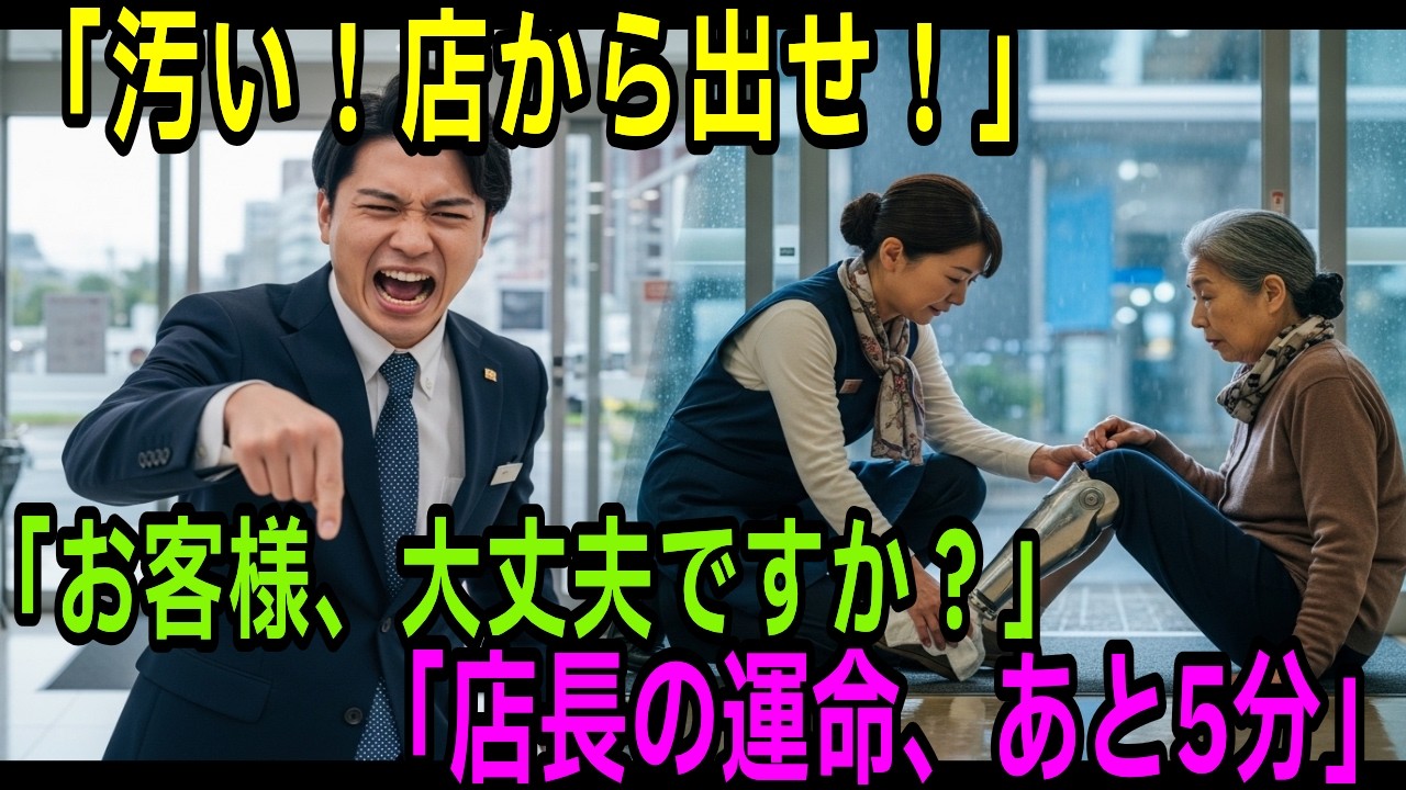 解雇された貧しいシングルマザーが見せた奇跡で、店長の運命が完全に逆転！義足の女性の正体は？【感動】
