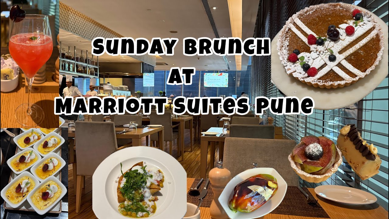 Sunday Brunch at Marriott Suites Pune | Food, Desserts, Chaat & More | Full Food Walkthrough | 4K