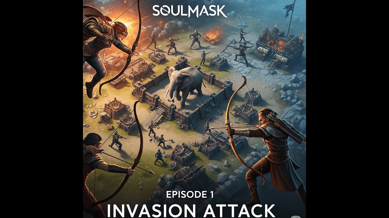 Soulmask Adventure Begins, My Base, Their Problem(Funny Invasion destroyed someone else's base)Ep.1