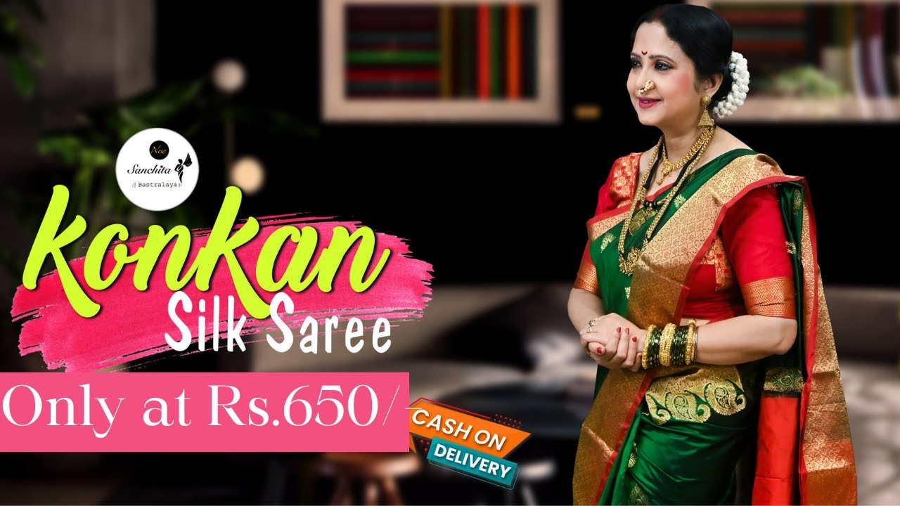 Konkan Silk Sarees | Party Wear Sarees | Cod Available | Prices starting only at Rs.650 |