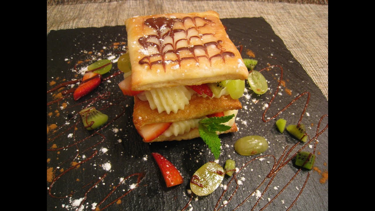 Cómetelo | Milhojas de crema y fruta