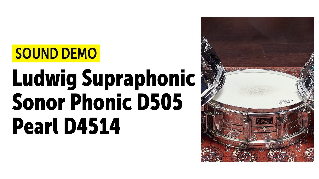 Ludwig Supraphonic vs. Sonor Phonic D505 vs. Pearl D4514 | Vintage 70's Snare Comparison