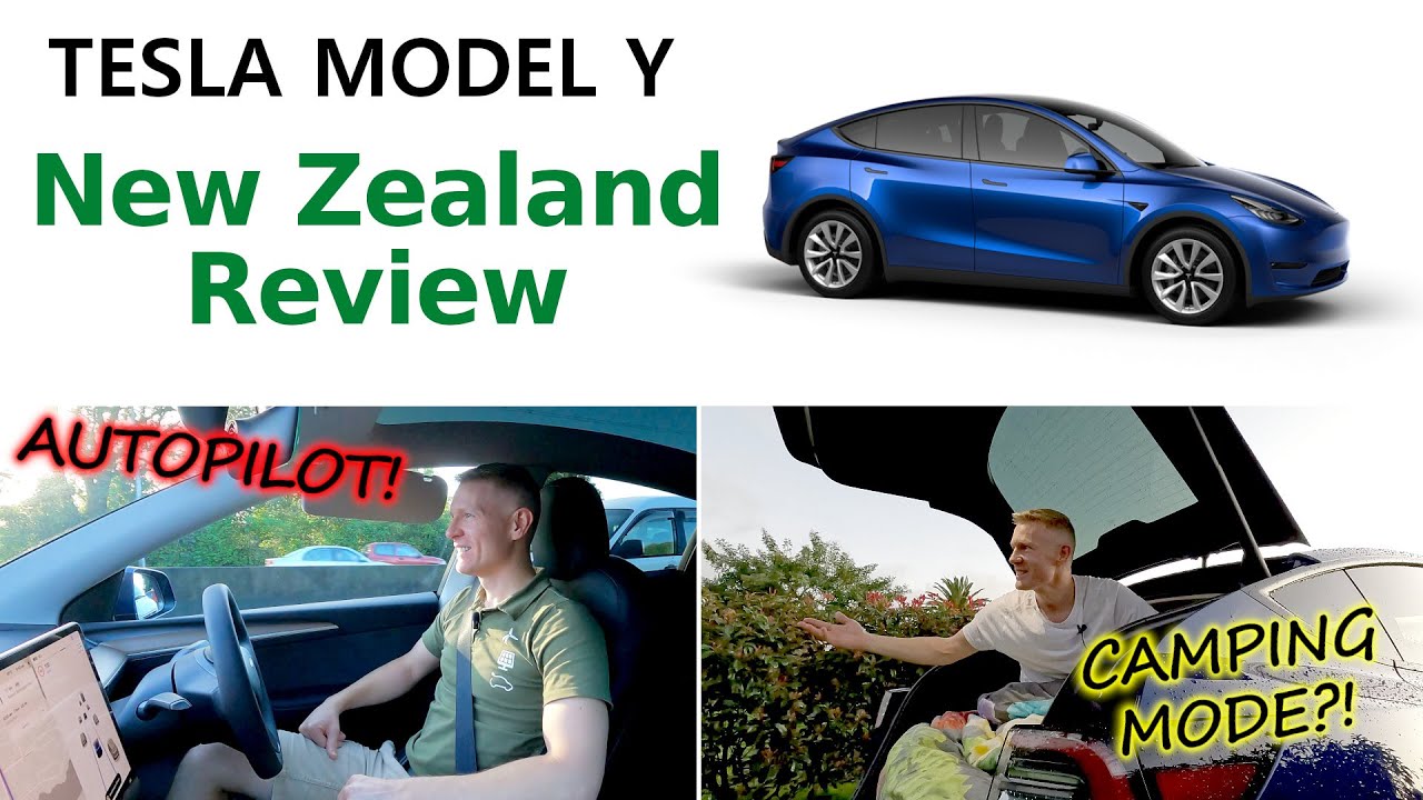 Tesla Model Y review + Camping Mode in New Zealand!
