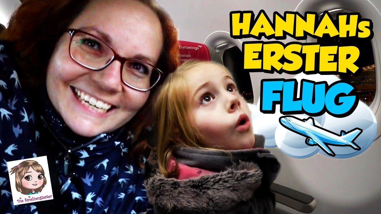 HANNAHS ERSTER FLUG ✈️ Hat sie gro&szlig;e Angst? 😳 Wohin fliegen wir mit dem Flugzeug?