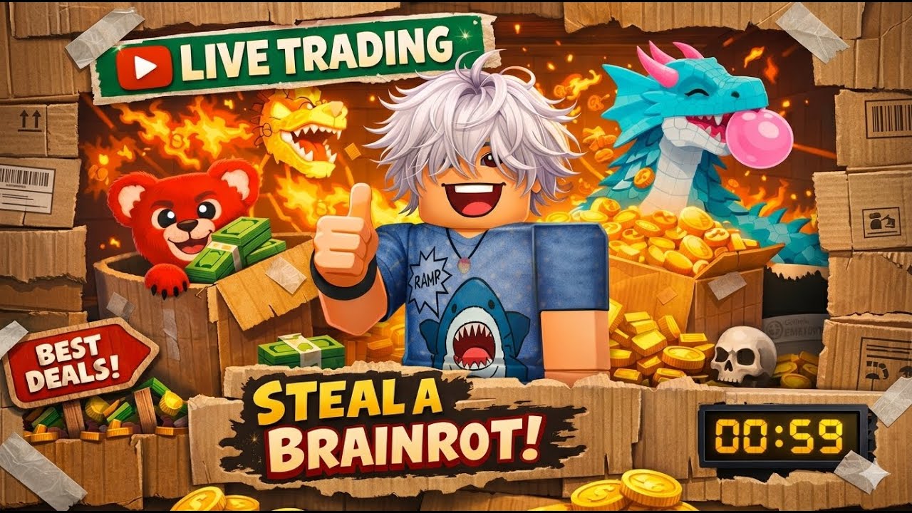 🟥Live trading in steal a brainrot! #sab #stealabrainot