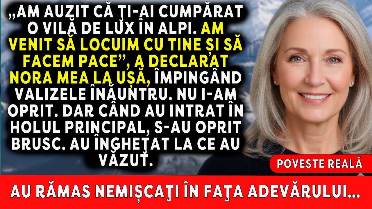 Ne mutăm! Nora mea a invadat noua mea vilă din Alpi. A înghețat când a văzut interiorul…